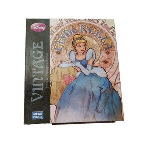Disney Vintage Series Cinderella 1000 Piece Mega Puzzle Princess Uncounted